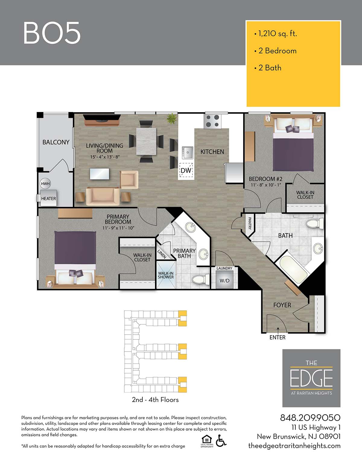 The Edge At Raritan Heights Apartment Floor Plan B05