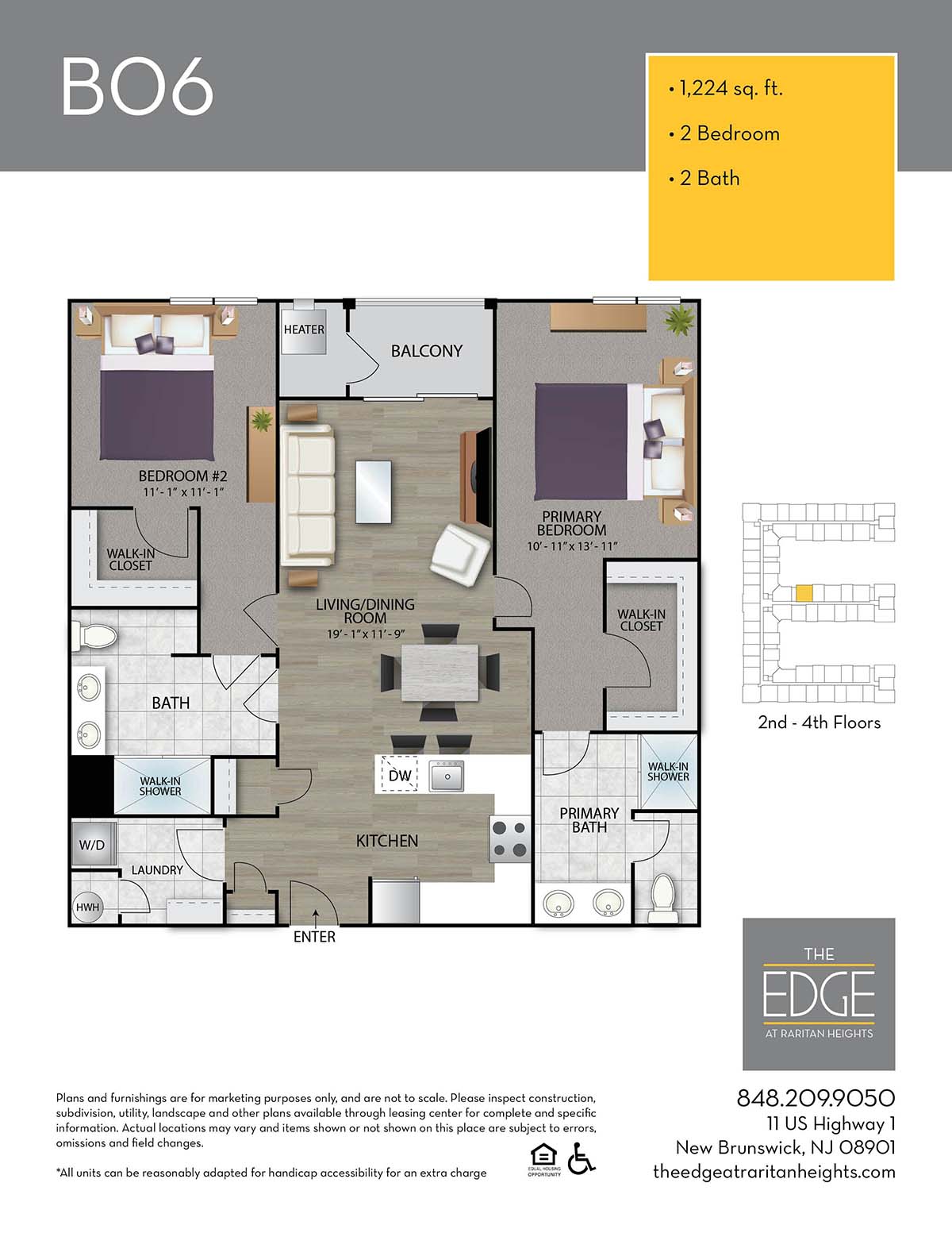 The Edge At Raritan Heights Apartment Floor Plan B06