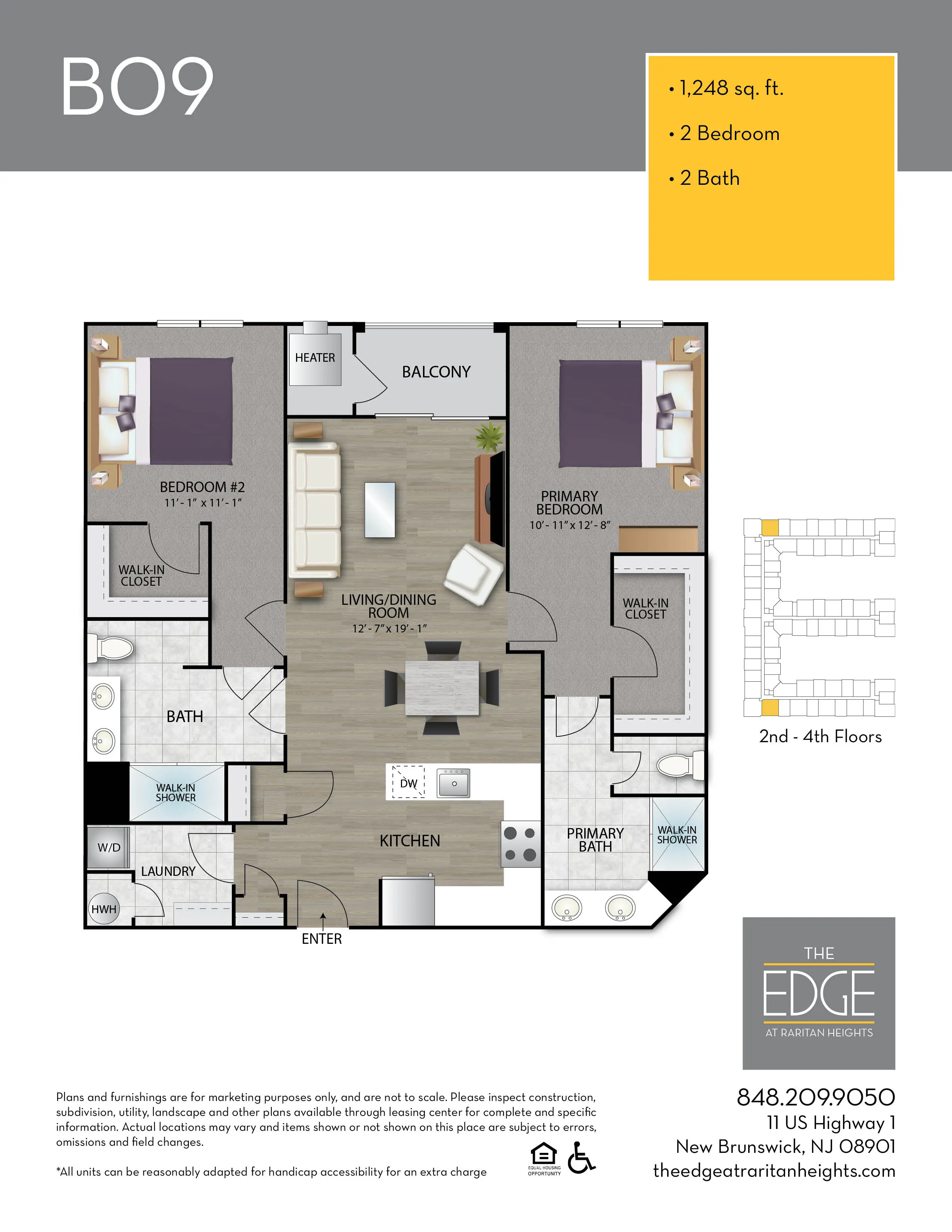 The Edge At Raritan Heights Apartment Floor Plan B09